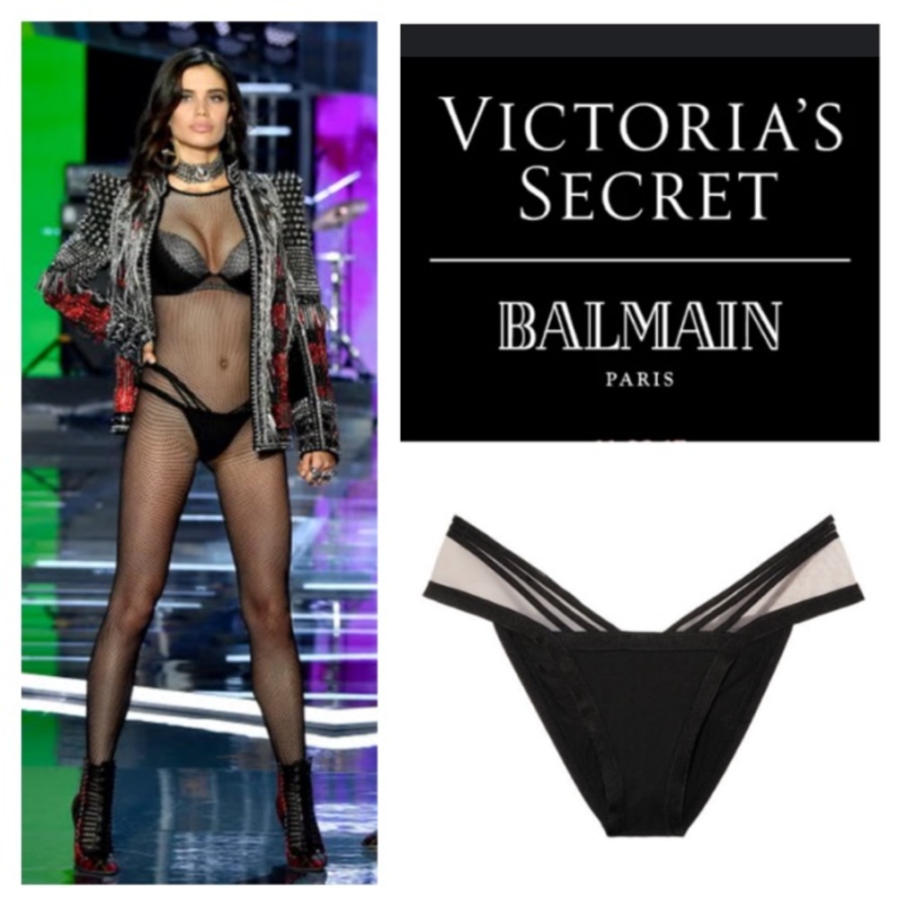 NEW!  Victoria’s Secret X Balmain Limited Edition ‘Strappy Cheeky’ panty (M)